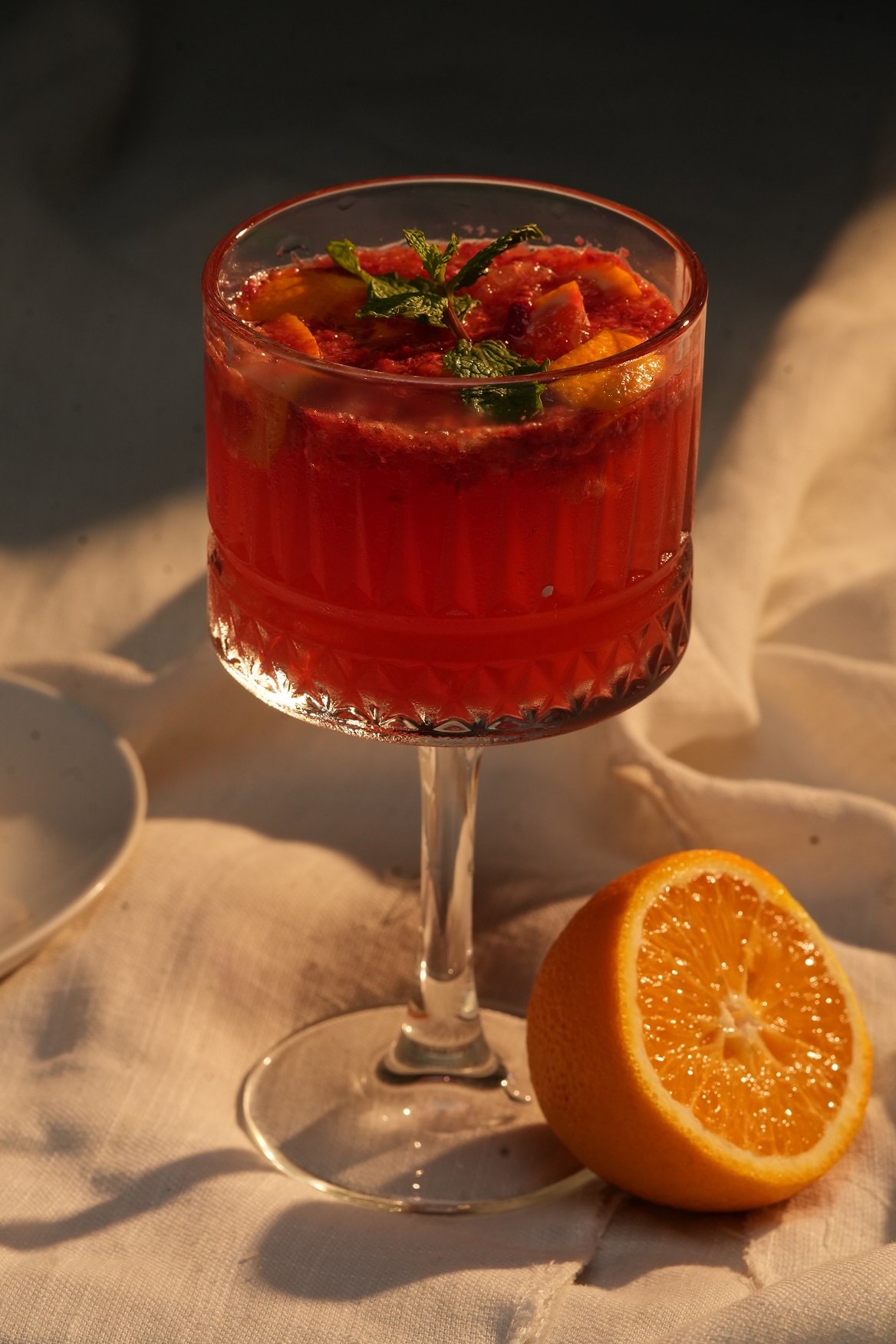 Raspberry and Orange Spritzer