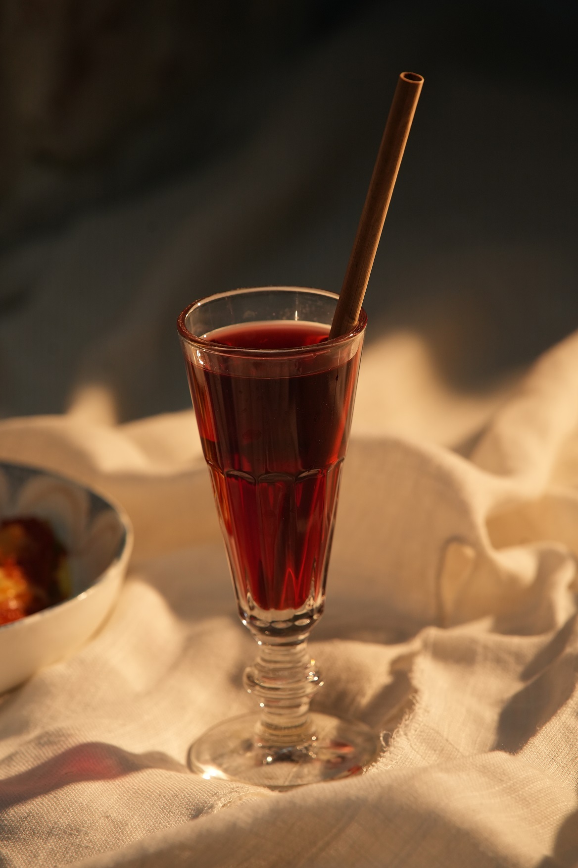 Rhubarb Chamomile Iced Tea