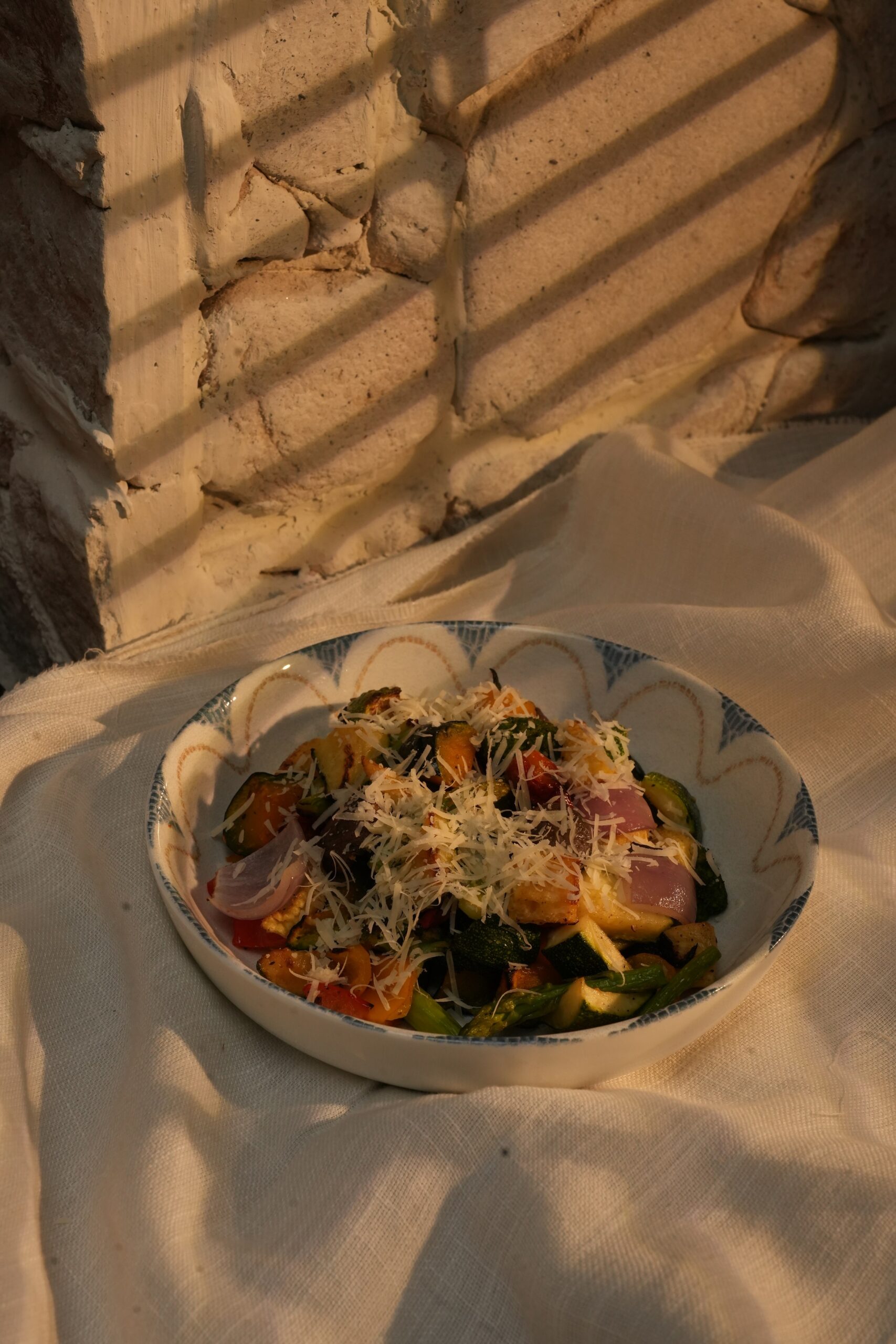 Roasted Veg Bowl with Cheese